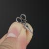 16G Stainless Steel Moon & Snake Nose and Lip Piercing Studs