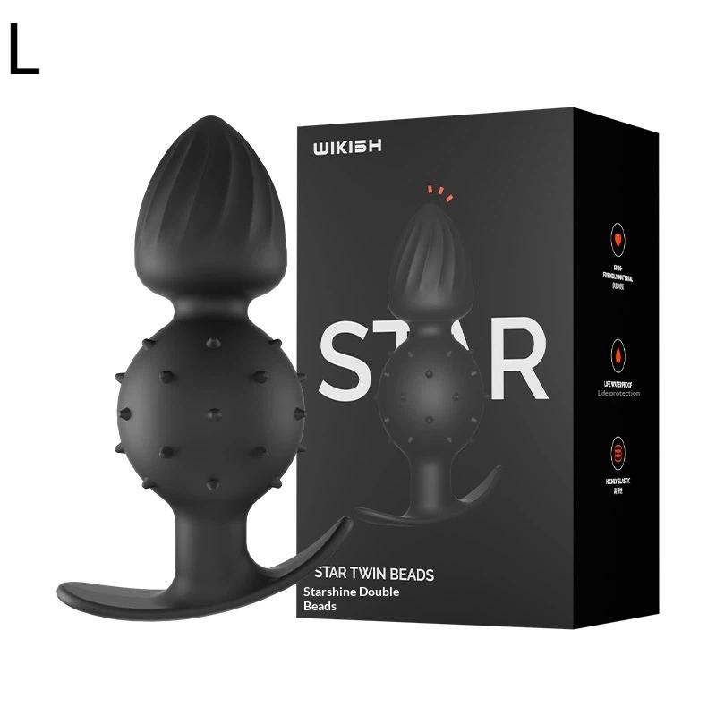 Perlas Anales de Silicona Tapón de Nalgas Bolas Incorporadas Masaje de Próstata Masturbación Juguetes Sexuales Para Mujeres Hombres Parejas Gays Juegos para Adultos