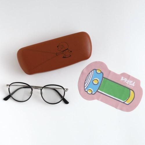 Green Flash Doraemon Glasses Case & Cloth Set, Small Light, DG-326