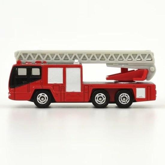 Takara Tomy Tomica No. 108 Hino Fire Truck Ladder (Box) Mini Car Vehicle Toy Ages 3 Up Boxed Safety Standard Compliant ST Mark Certification