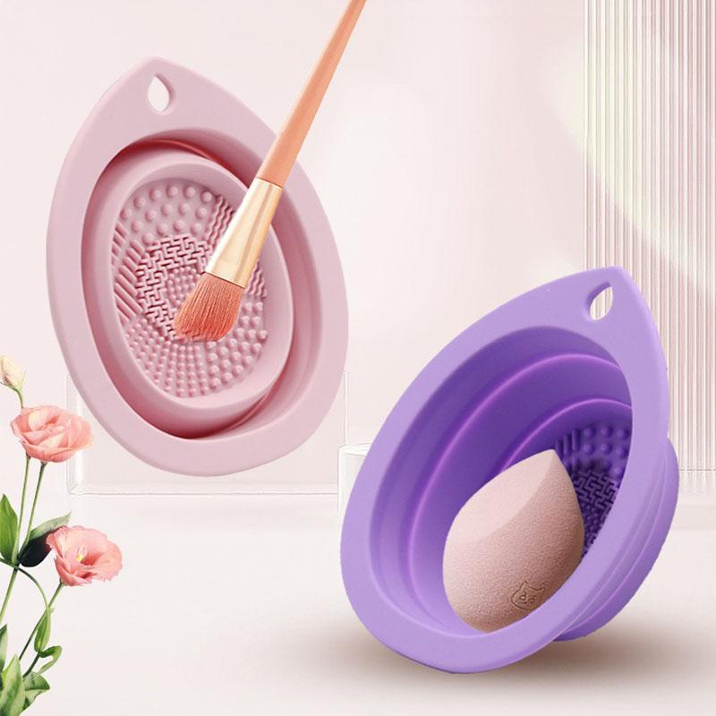 1/2PCS Silicone Makeup Cleaning Mat for Cleaning Makeup Brushes Makeup Brushes Wash Brush Cleaner Tool HZSQJGZ04