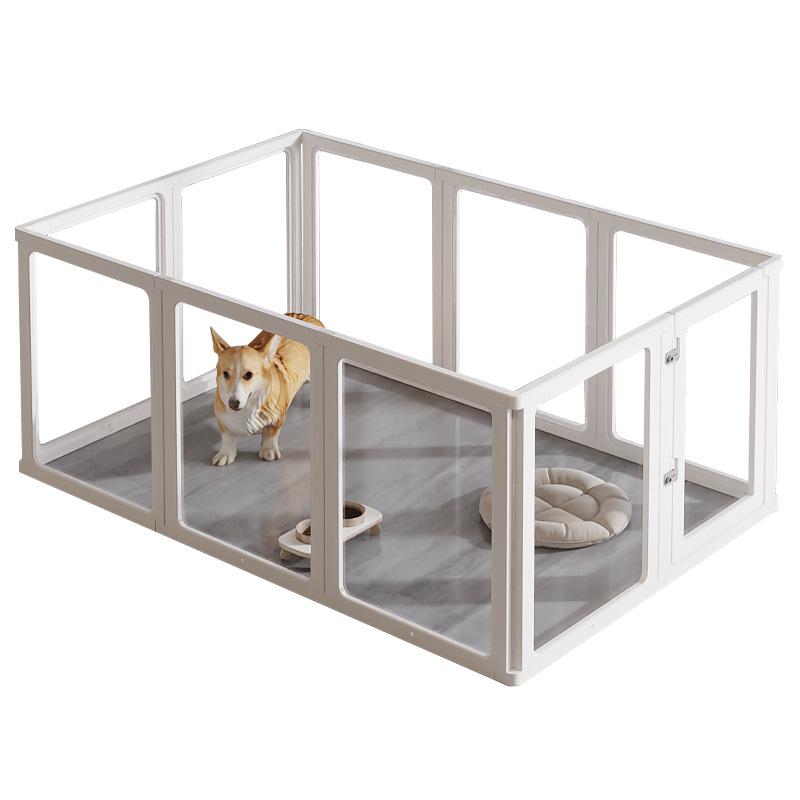 75cm Tall Transparent Acrylic Dog Fence - Indoor Pet Barrier & Modular Cage