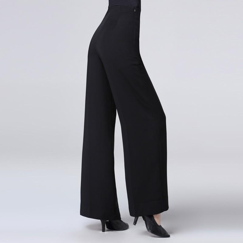 

Женские брюки XISAA с высокой талией и широкими штанинами для бальных танцев ча-ча 32