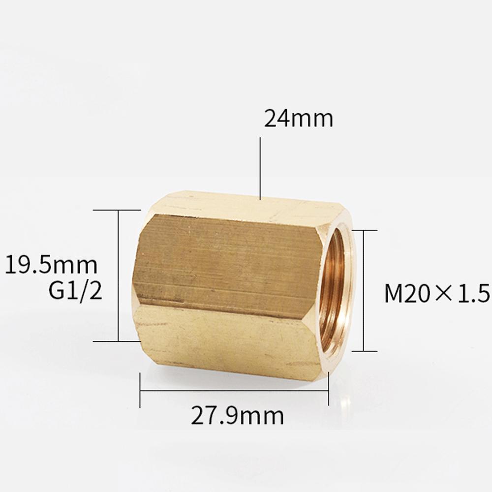 M3  M4 M5 M6 M8 M10 M12 M14 M22 Metric Female Brass Hex Rod Coupler Pipe Fitting Connector Adapter Water Gas Oil