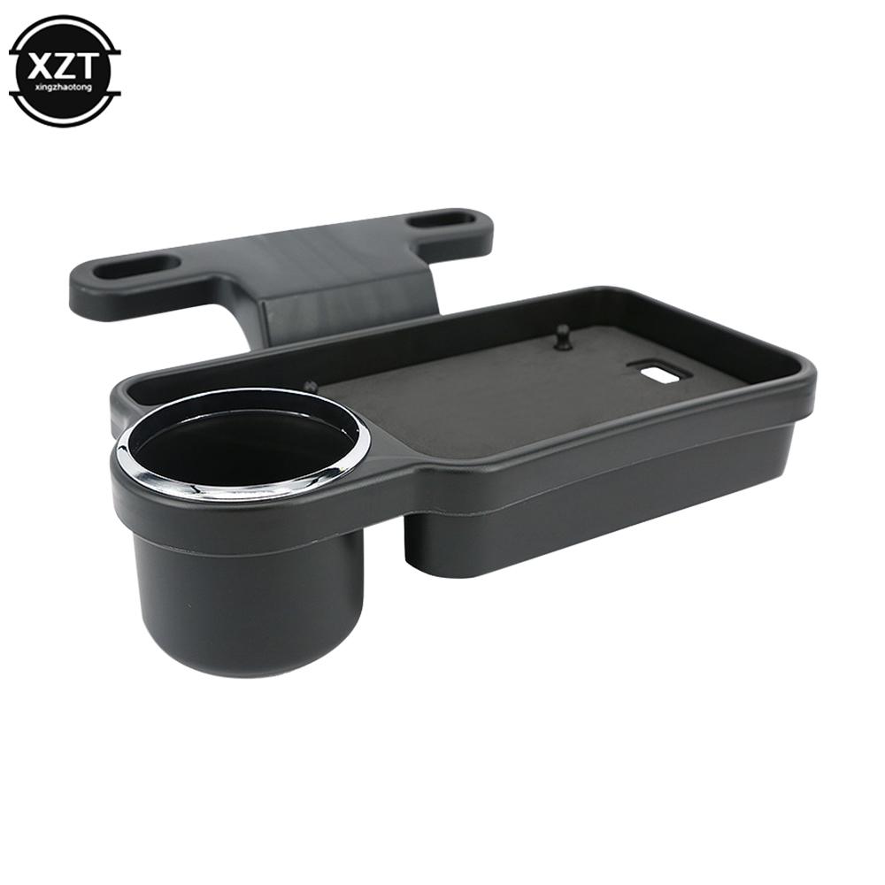 

Foldable Car Back Seat Organizer Black Cup Holders Portable Rear Seat Table Tray Universal чёрный
