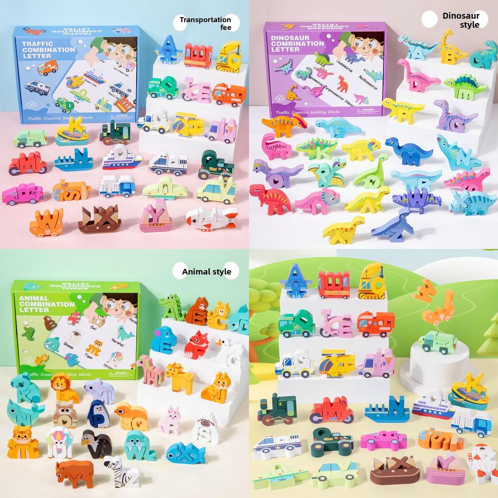 Wooden Animal Traffic 3d Puzzle For Kids Education And Cognitive Development