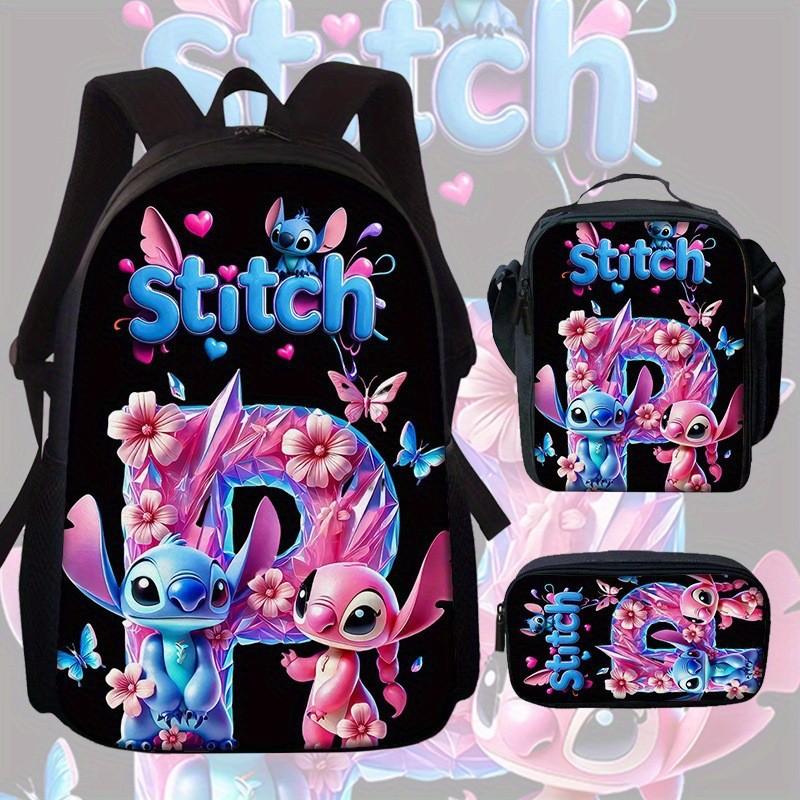 Stitch Rucksack für Kinder aus Oxford-Stoff mit Rückenschutz für den Schulgebrauch