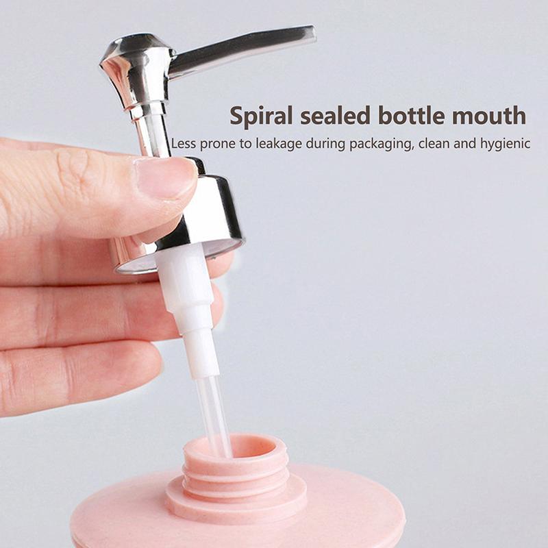 400 מ"ל בקבוקי משאבה ריקים מפוספסים למילוי חוזר, למקלחת, סבון ידיים, סבון גוף, מתקן לסבון נוזלי, לחיצה לבקבוק ג'ל רחצה