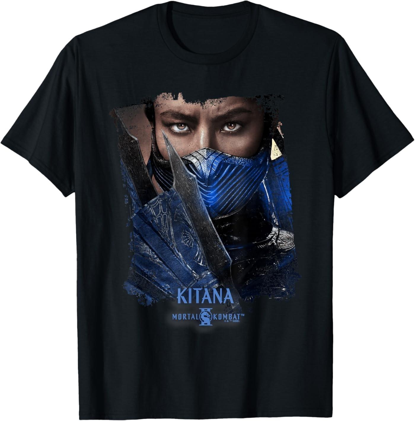 Mortal Kombat 2 Kitana Portrait T- Unisex T-Shirt S