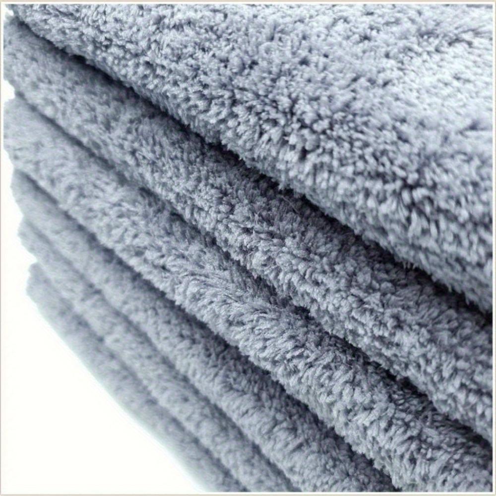 1/2/3/6Pcs 16Inch X 16Inch 400Gsm Edgeless Microfiber Car Towels Ultra Soft Auto Detailing Wash Drying Polishing Cloth