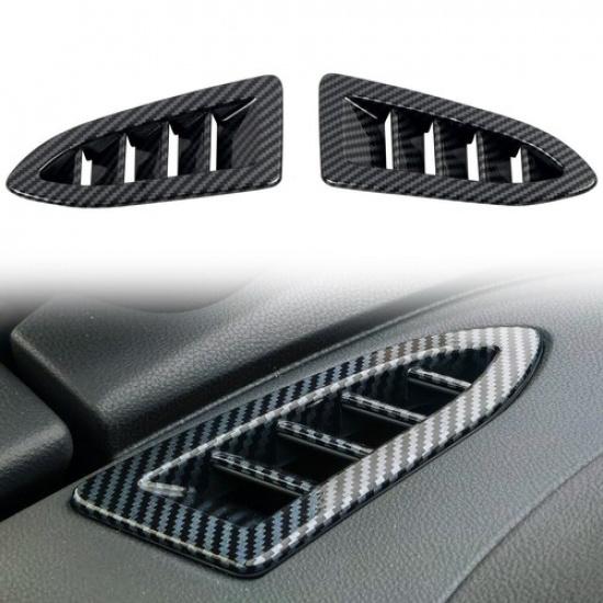 Carbon Fiber Look Inner Front Air Vent Cover Trim For Subaru WRX STI