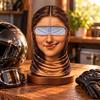 Herren Winter 3D Gedruckter Lustiger Ski-Nackenschutz Schal Mütze für Kalte Outdoor-Sportarten