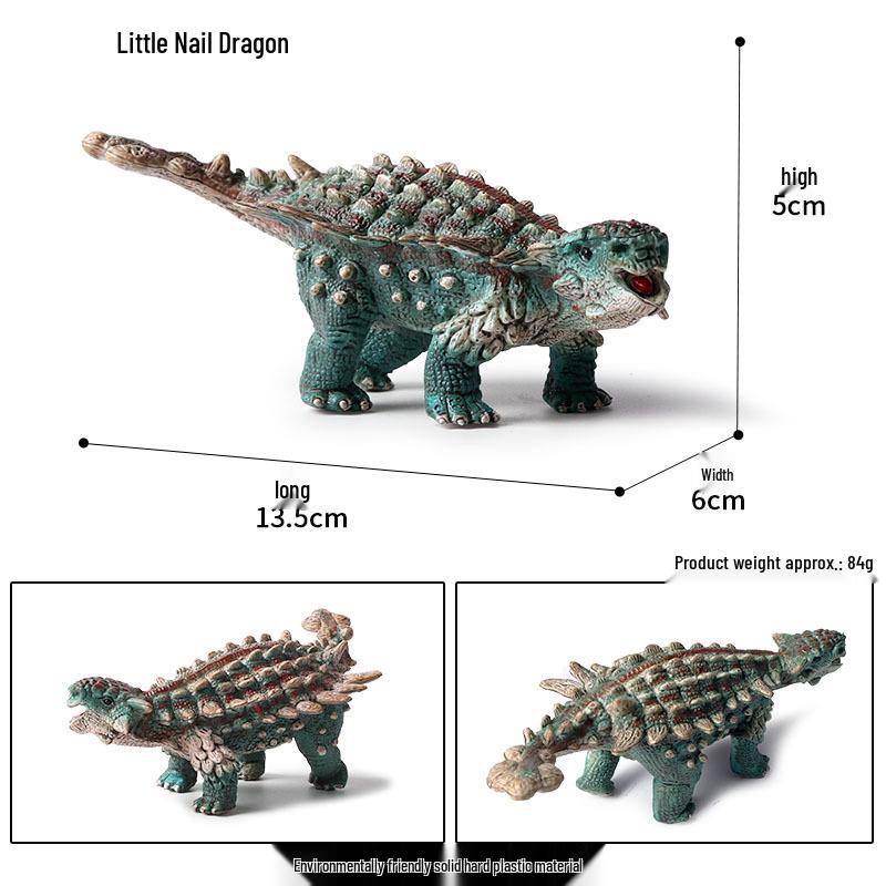 Jurassic Dinosaur Toys: Ankylosaurus & Pachycephalosaurus Solid Model Set