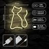 Neon Led Kot Ciepły Biały Bat + Usb Flne03 Forever Light