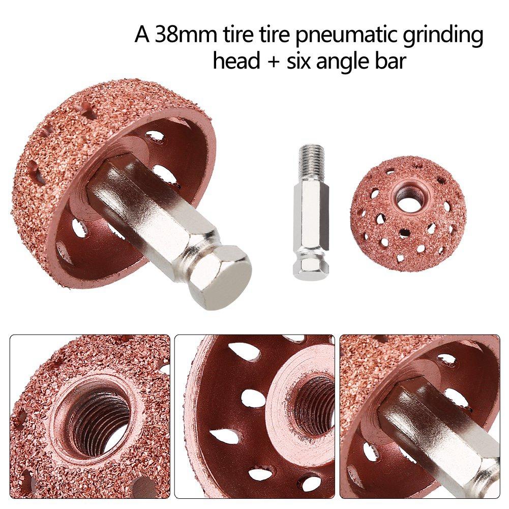 38mm Tungsten Steel Material Hemispherical Pneumatic Grinding Head Grinding Wound / Tire Tire Repair Tools