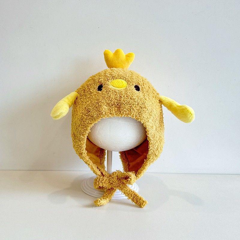 Korean Style Winter Warm Cartoon Knit Pullover Hat for Boys and Girls