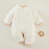 Baby Boy Girl Winter Thick Cotton Hanbok With Slipon Closure For Newborns