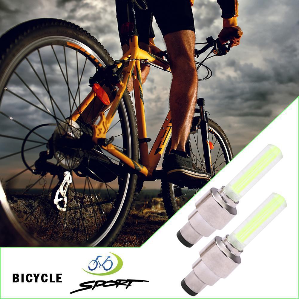 Éclairage LED pour valve de vélo, éclairage néon pour rayons de vélo, éclairage pour valve de pneu de vélo, voyant d'avertissement pour la conduite de nuit, accessoires de vélo