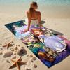 Custom Name Princess Adventure Stylish Digital Printing Beach Towel Quick‑Drying Absorbent Blanket for Beach Pool Gym Travel