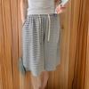 New Arrivals Open Run Women Stripe Banding Shorts Colorless