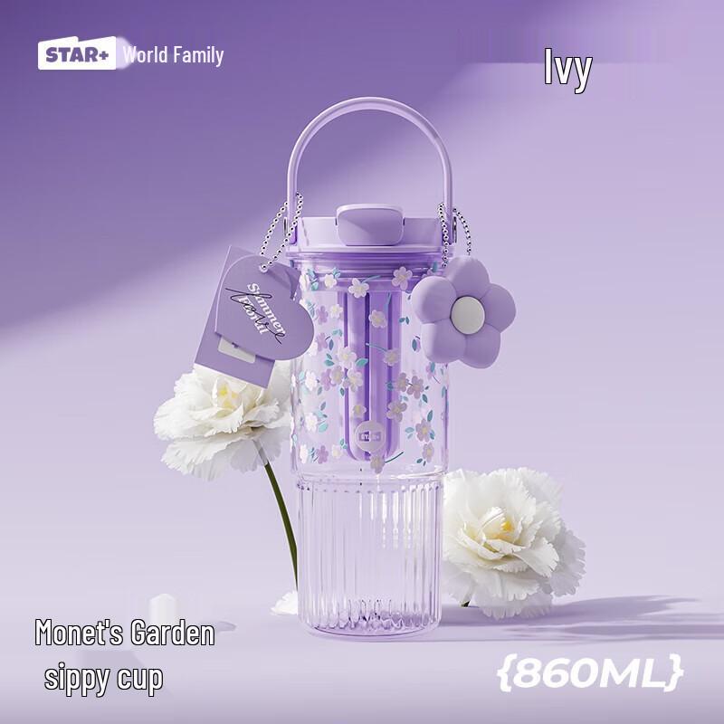 Portable Heat-Resistant Glass Straw Cup
