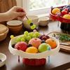 Draining Fruit Water-Filtering Bowl 360° Rotating Snack Storage Plate  Tea Table