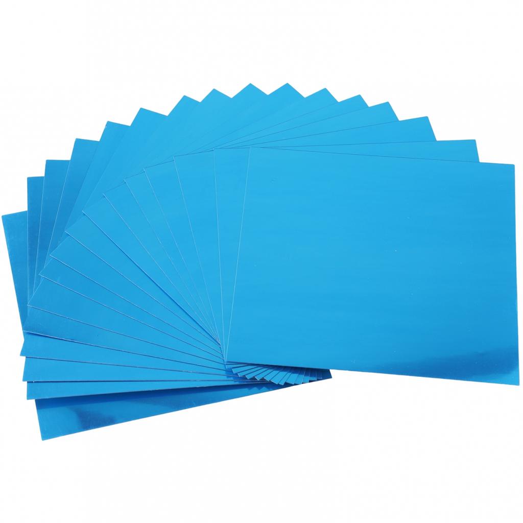 16pcs Mirror Stickers Display Set Silver Removable 15*15cm Square Tile