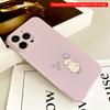 2DFlat Cute Duck with Butterfly and Hearts All inclusive film hard iPhone case, compatible with iPhone 18 Pro Max 17 16 15 14 13 12 11