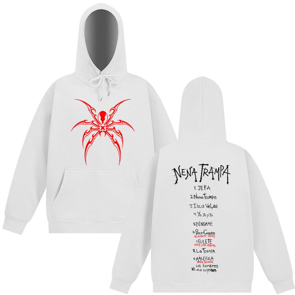 Cazzu Nena Trampa 2025 Mode Druck Hoodie Herren Damen Harajuku Hip-Hop Sweatshirt Langärmlig Lässig Übergroß Pullover Tops