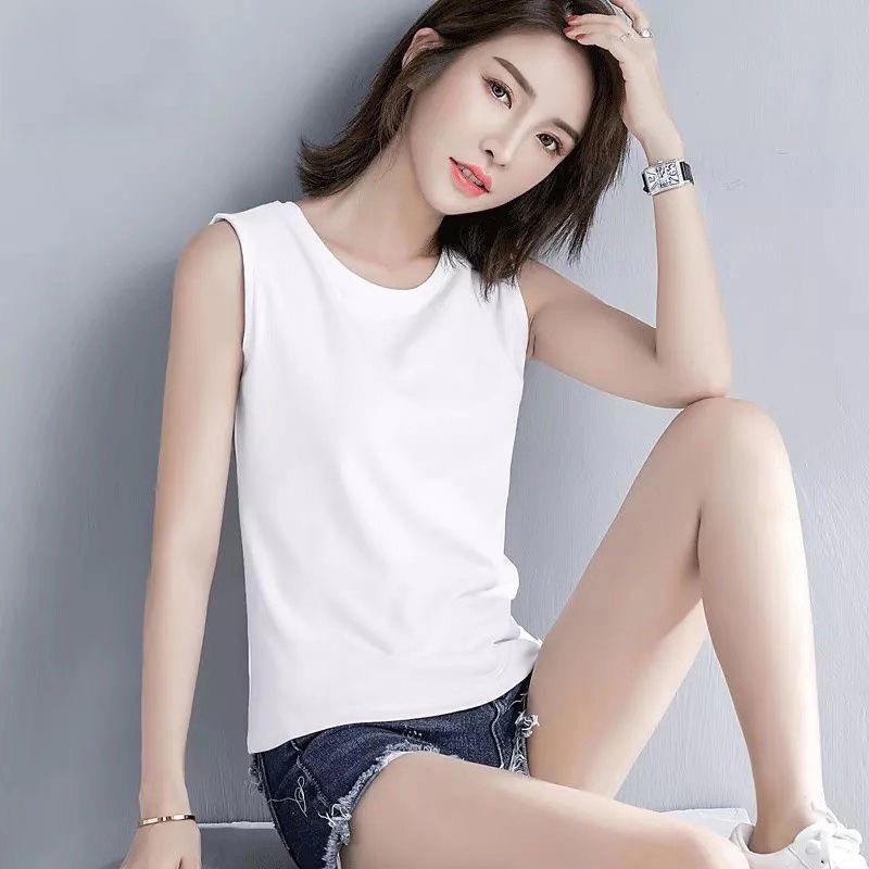 Women's Pure Cotton Sleeveless Tank Top - 2025 Summer Slim Fit Design
