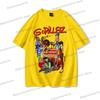 Hip Hop Gorillaz T-shirt Anime Virtual Role Graphic Men Women Tops Casual Short Sleeve Tees Rock Band Gorillaz Cotton T Shirt