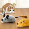 Automatic Sensing Moving Mouse Interactive Cat Toys Electronic Remote Squeaky Cat Toy For Kitten USB Rechargeable Pet Plush Toy