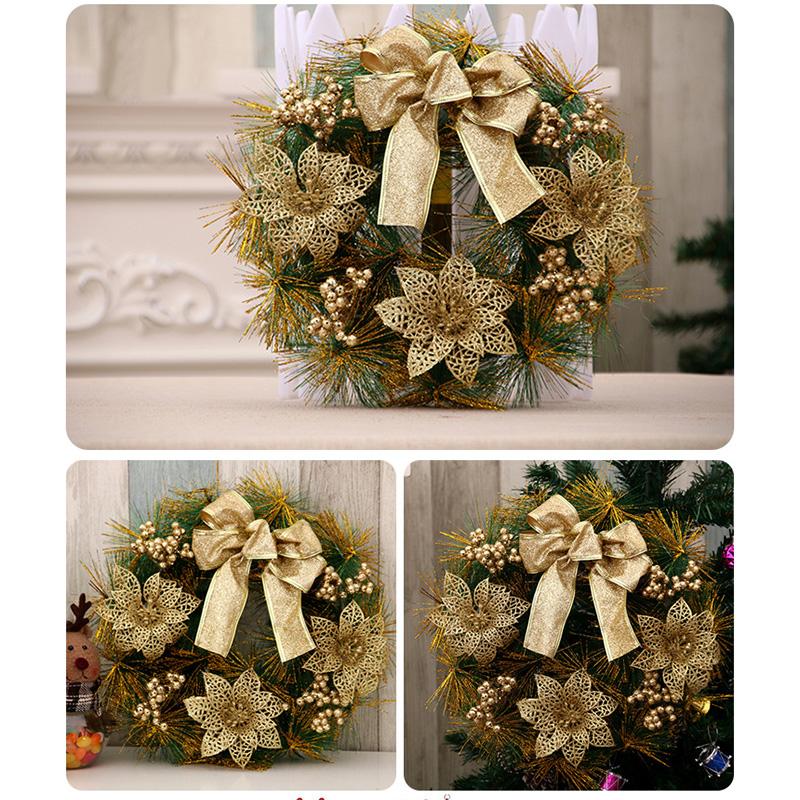 Artificial Christmas Wreath Colorful Beautiful Wall Window Door Wreath For Front Door Party Décor