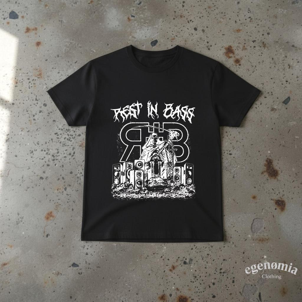 Dass Merch in Bass-T-Shirt ruht, Fan-Design, Underground-Rap-Merch, Bootleg-Rap-T-Shirt, Osamason, Nettspend, Y2K-Shirt