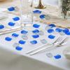 1200 Pcs Rose Petals,Blue White Silver Rose Petals Decoration Silk Rose Petals for Romantic Night for Her Set Wedding Party Flower Girl Petals Fake