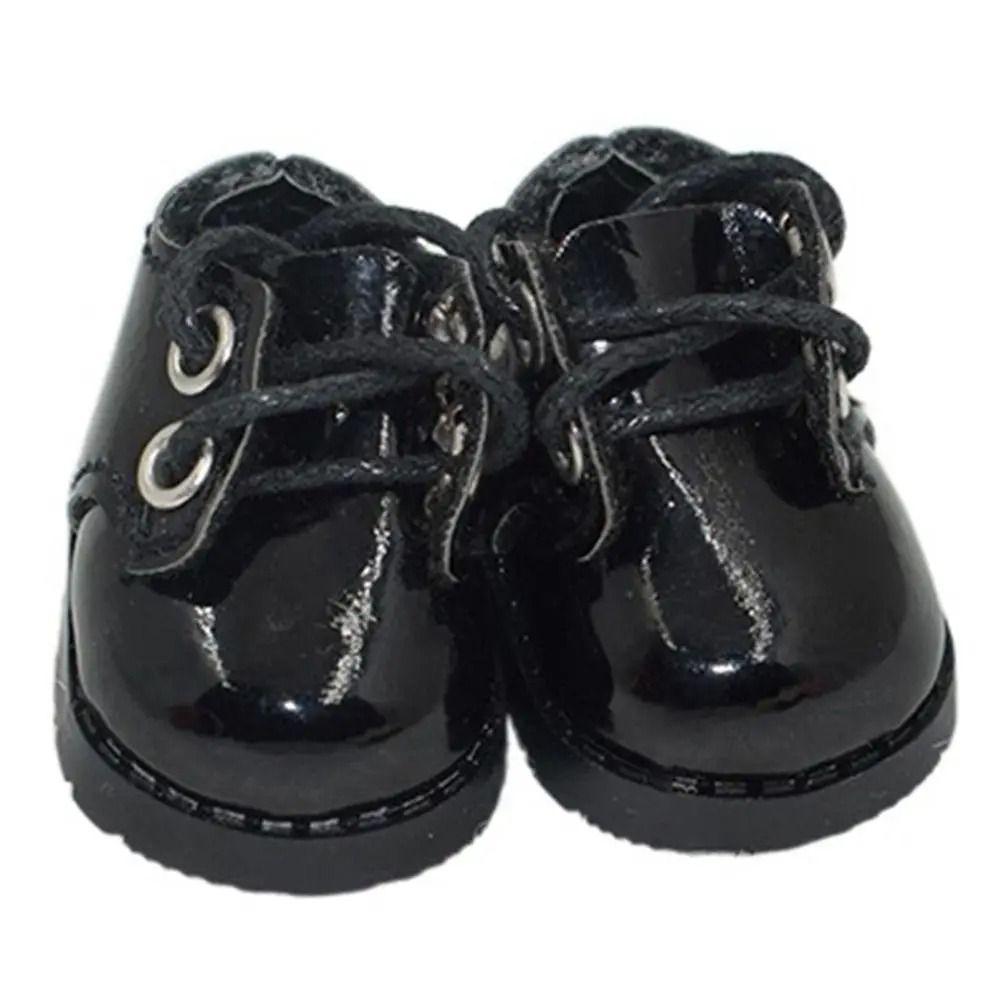 Shoes Doll PU Leather Boots Lightweight DIY Casual Wear Shoes 10cm Cotton Doll Shoes  Kids Gifts