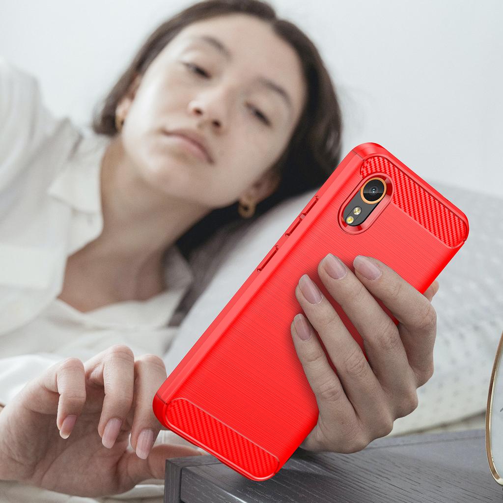 Custodia per Samsung Galaxy XCover 7, Copertura Protettiva Flessibile in Fibra TPU per Samsung Galaxy XCover 7