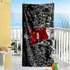 Football Player Celebration Beach Towel Super Soft & Absorbent Comfortable Lightweight