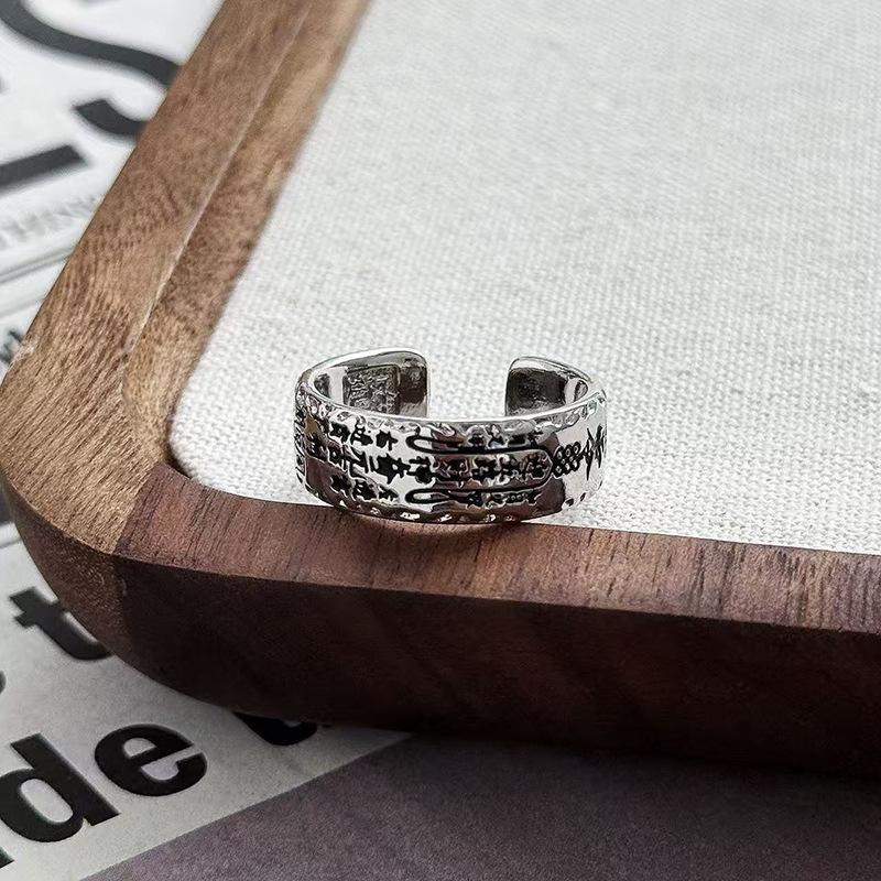 Stapelring Mode Cool Persönlichkeit Kreuzring Multi-Element Mix & Match Retro Retro Neutraler Stil Zeigefingerring