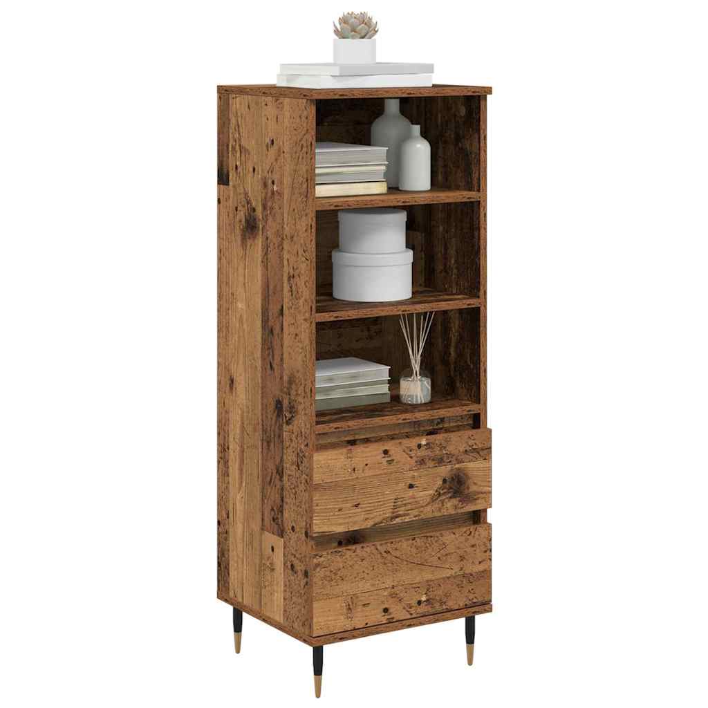 Highboard with Drawers Reclaimed Wood Look 40 x 36 x 110 cm Engineered Wood