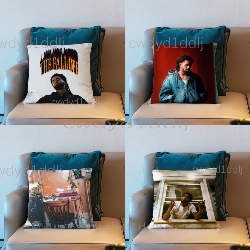 JCole The Fall Off Pillow Case Short Plush Sofa Decorative Gift Home Doublesided Printing Cushio