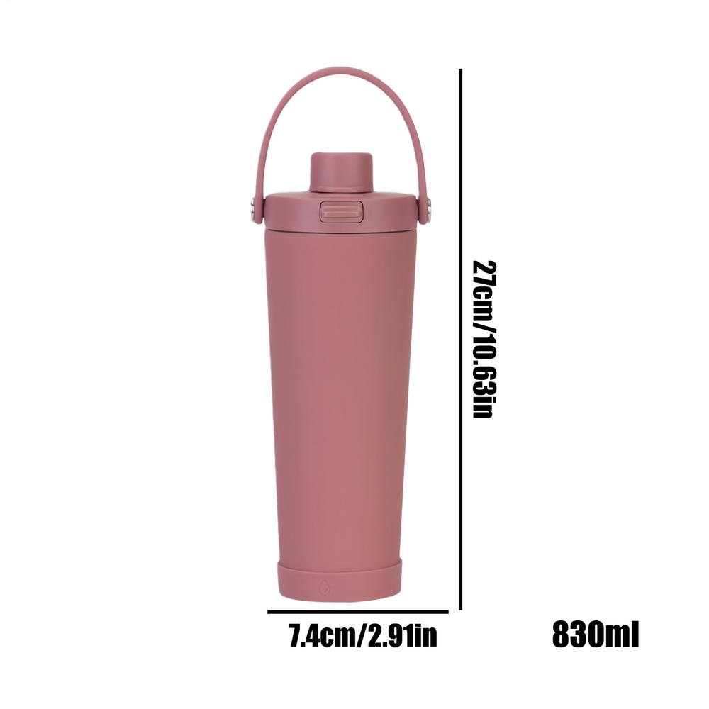 Thermal Mug Leakproof Water Bottle With Straw 830ml Large Insulated Coffee Tumbler For Tea Coffee Beverage Hiking Travel Office