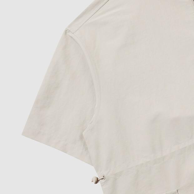UMBRO Linen-Like Half-Zip Women'S Dress Beige Ur122Cop31