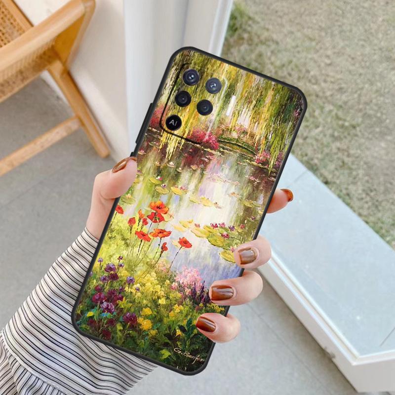 

Claude Monet Garden Lotus Case For Oppo A60 A80 A40 A17 A57 A77 A74 A54 A94 A78 A98 A18 A38 A58 A96 A76 A16 A15 A5 Pro OPPO A91