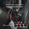 Metal Car One Button Start Lever Decor Cover Universal Push Start Switch Rocker Styling Trim For Vehicle Interior Modification