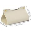 High Quality PU Leather Handbag Purse Tissue Box Holder Home Solid Color Storage Box Napkin Holder Tissue Boxes Napkin Holder