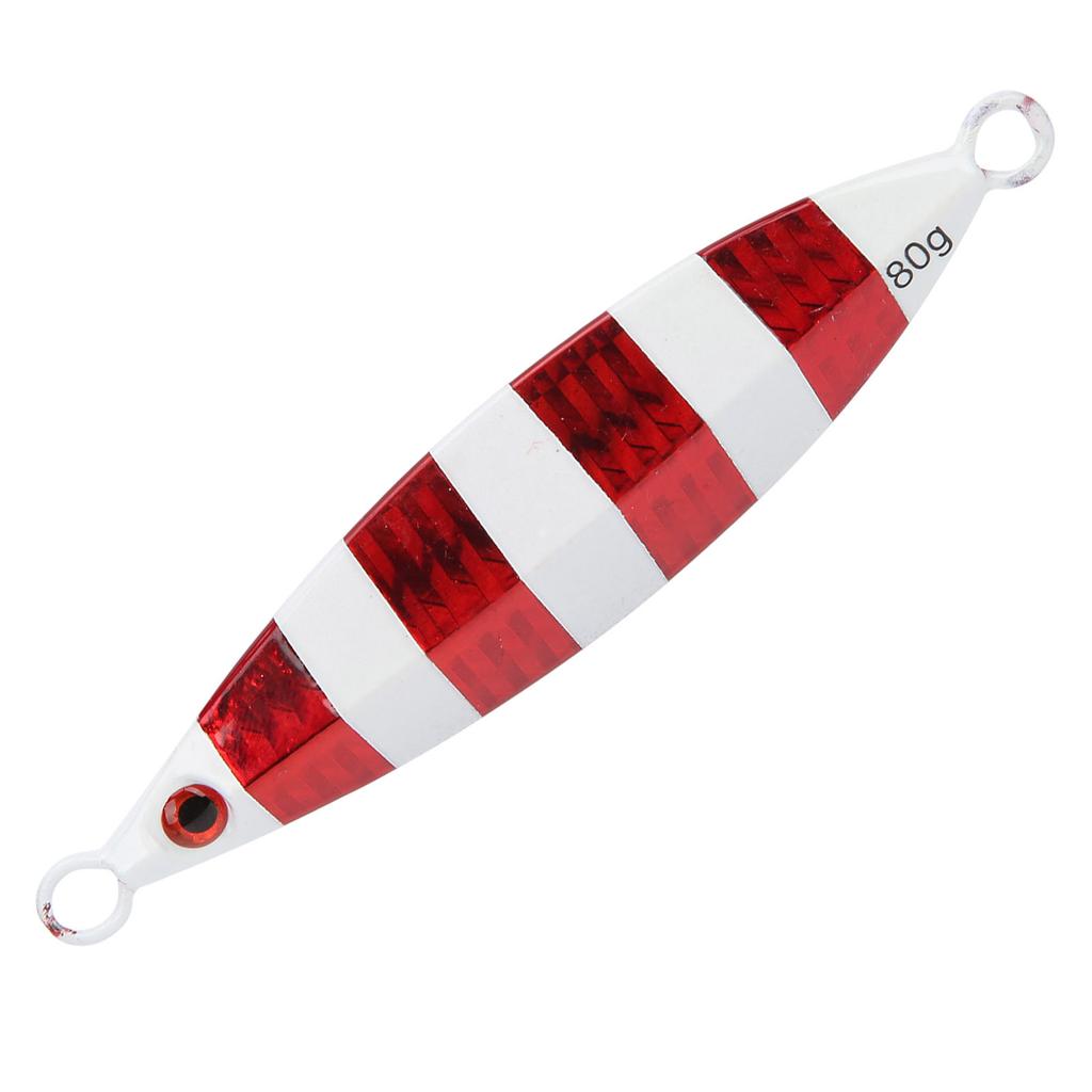 Fishing Artificial Baits Fish Shaped Metal Lifelike Lures Fishing Accessory Red Stripe