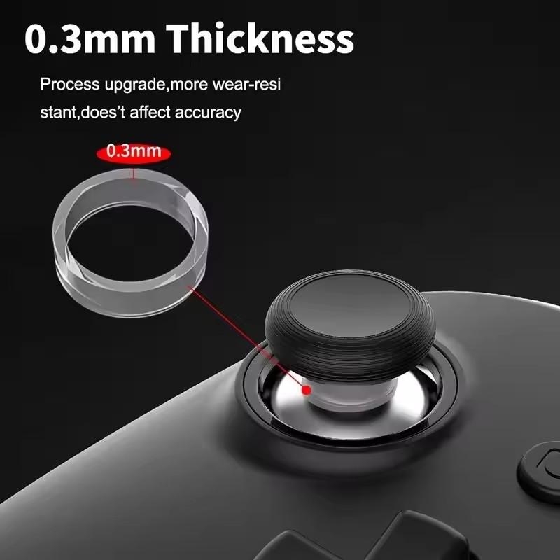 12/8/4/2 Stück Joystick-Schutzhüllen Unsichtbarer Elastischer Gummi Anti-Verschleiß Schutzring Abdeckung für Steam Deck Rog Ally Spielzubehör