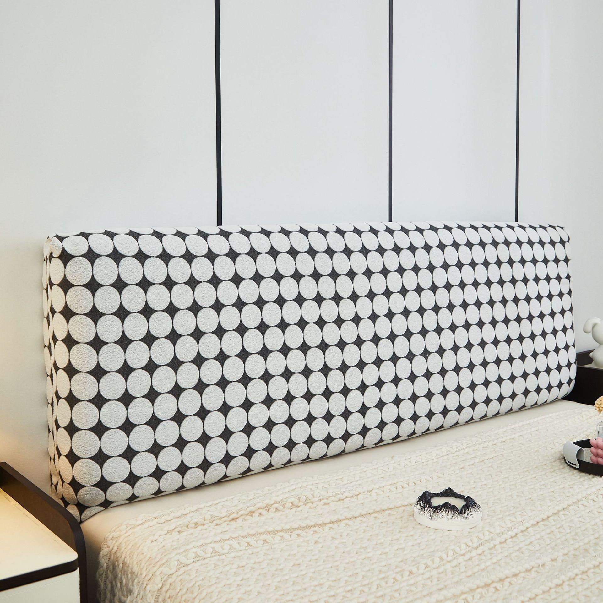 Чехол на изголовье кровати с принтом, эластичный пылезащитный чехол для спинки кровати, защитный чехол для деревянной обитой кожей кровати, изголовье кровати Queen L120cmX H50-60cm