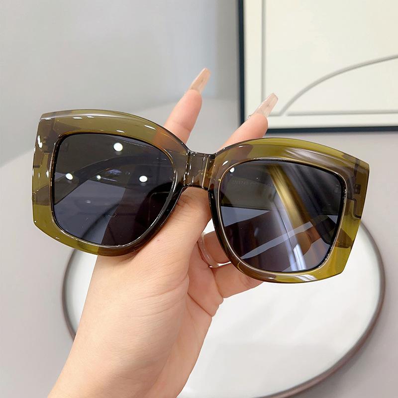 Oversized Square Eyeglasses Frames New Vintage Women Eyewear Trendy Fashion Designer Spectacles Uv400